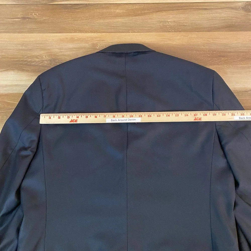 Jos A. Bank Signature Collection Blazer Mens 43R Navy Blue Wool 2 Gold Buttons